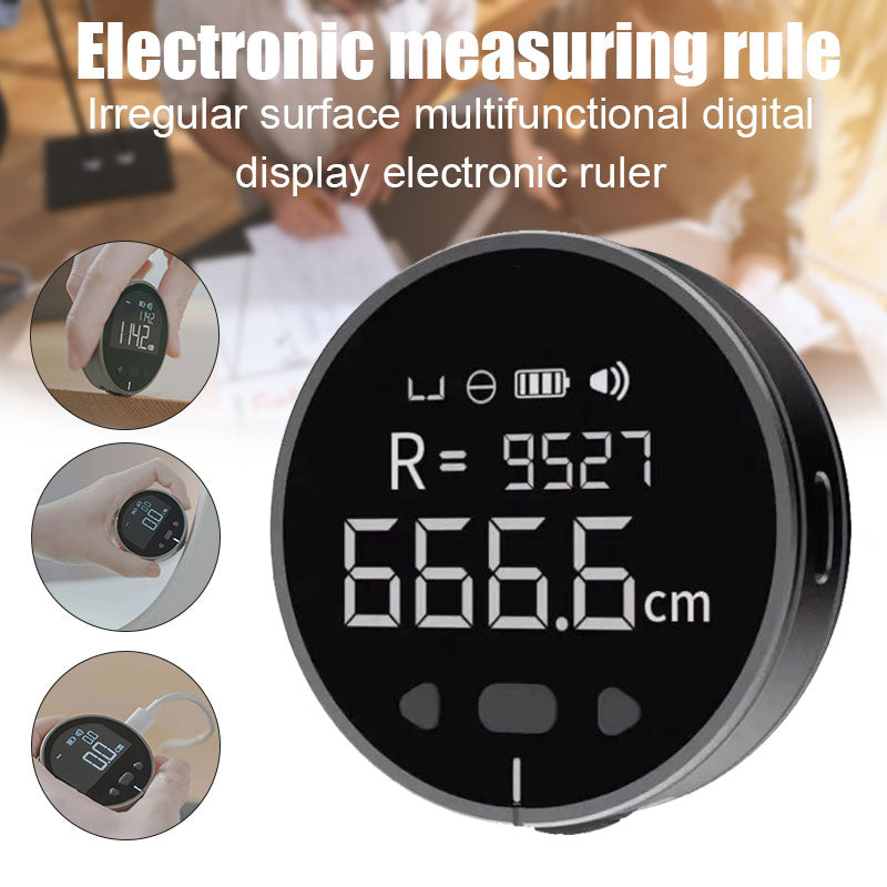 Smart Digital Measuring Tape with LCD Display