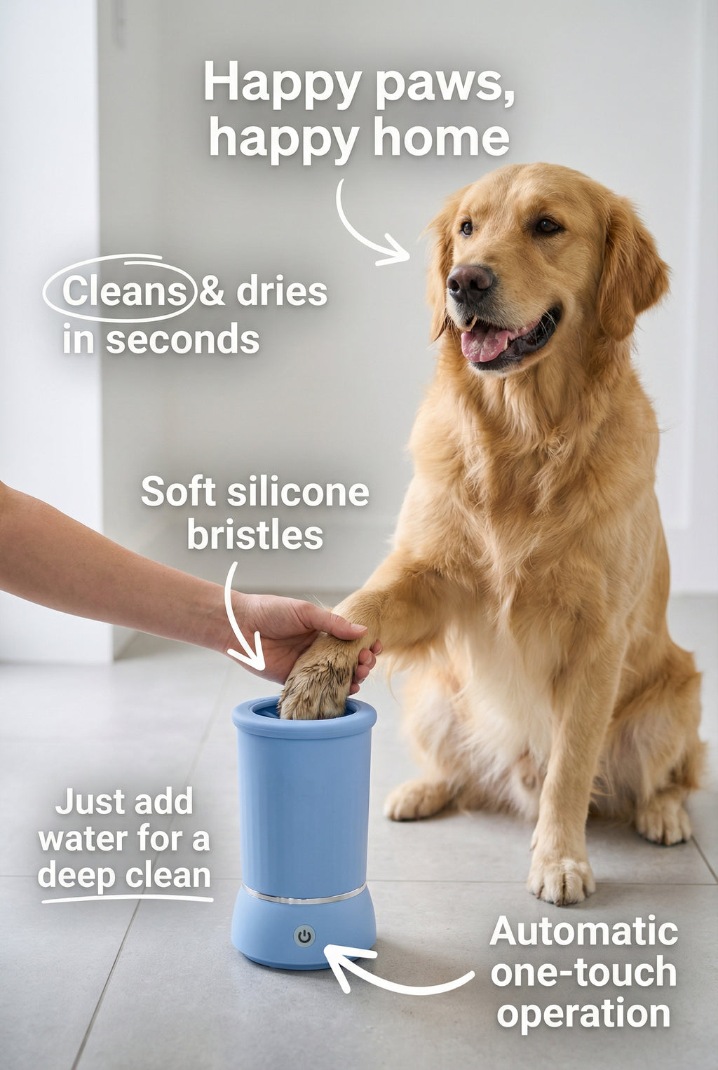 Automatic Pet Paw Cleaner