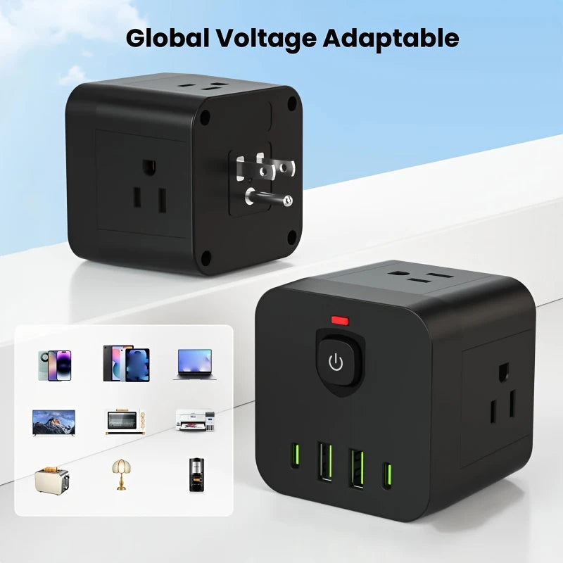 8-in-1 Power Strip US Electrical Plug